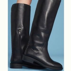 STEVEN by STEVE MADDEN Zeeland Black Riding Boots